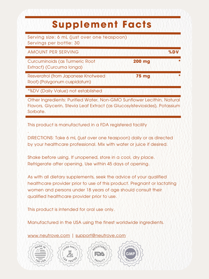 Liposomal Curcumin + Resveratrol